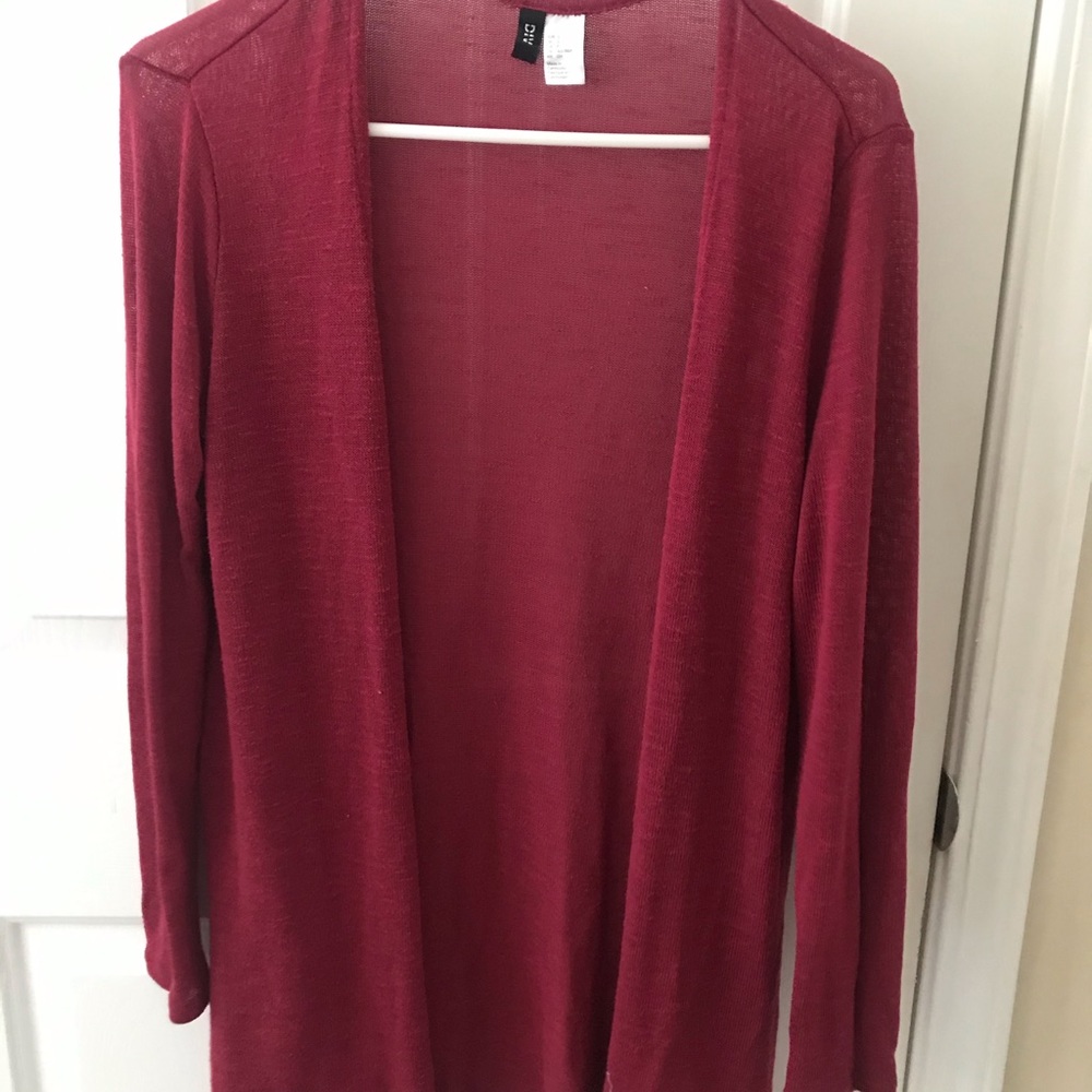 Maroon cardigan size small